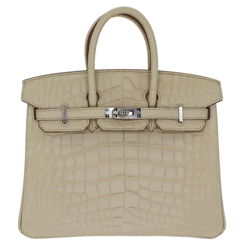 Birkin 25 Beton Matte Alligator
