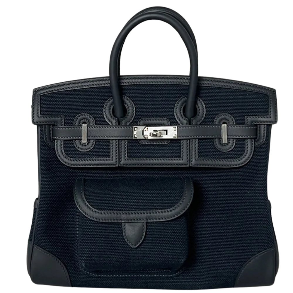 Birkin 25 Cargo Bleu Marine / Black