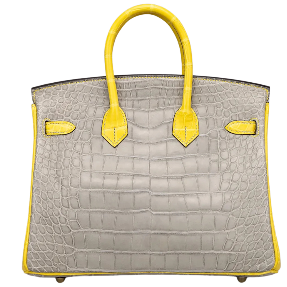 Birkin 25 Gris Perle / Jaune Mimosa
