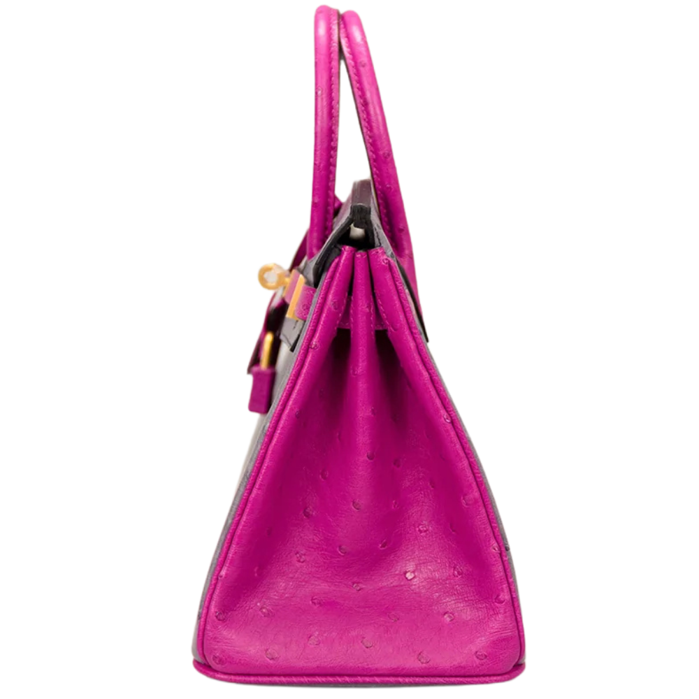 Birkin 25 Gris Rose Agate / Rose Pourpre