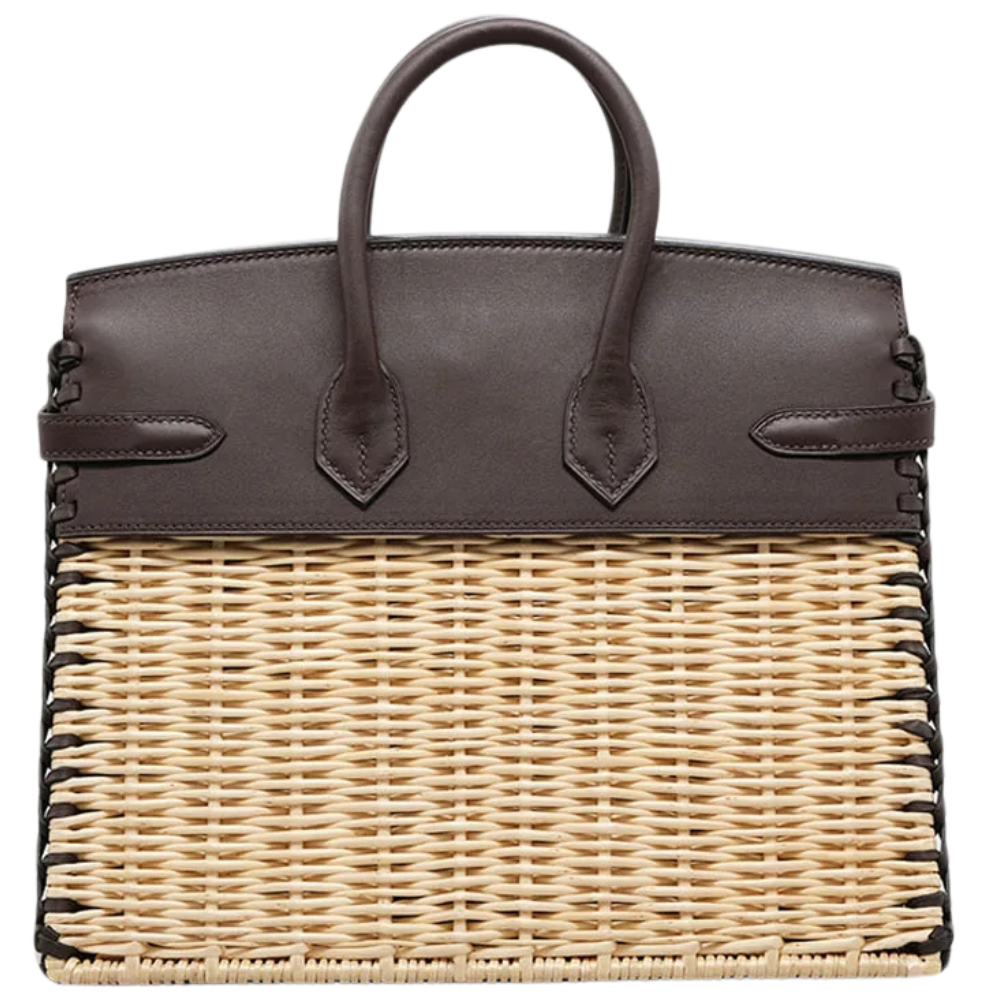 Hermès Birkin 25 Picnic in Rouge Sellier leather, back view