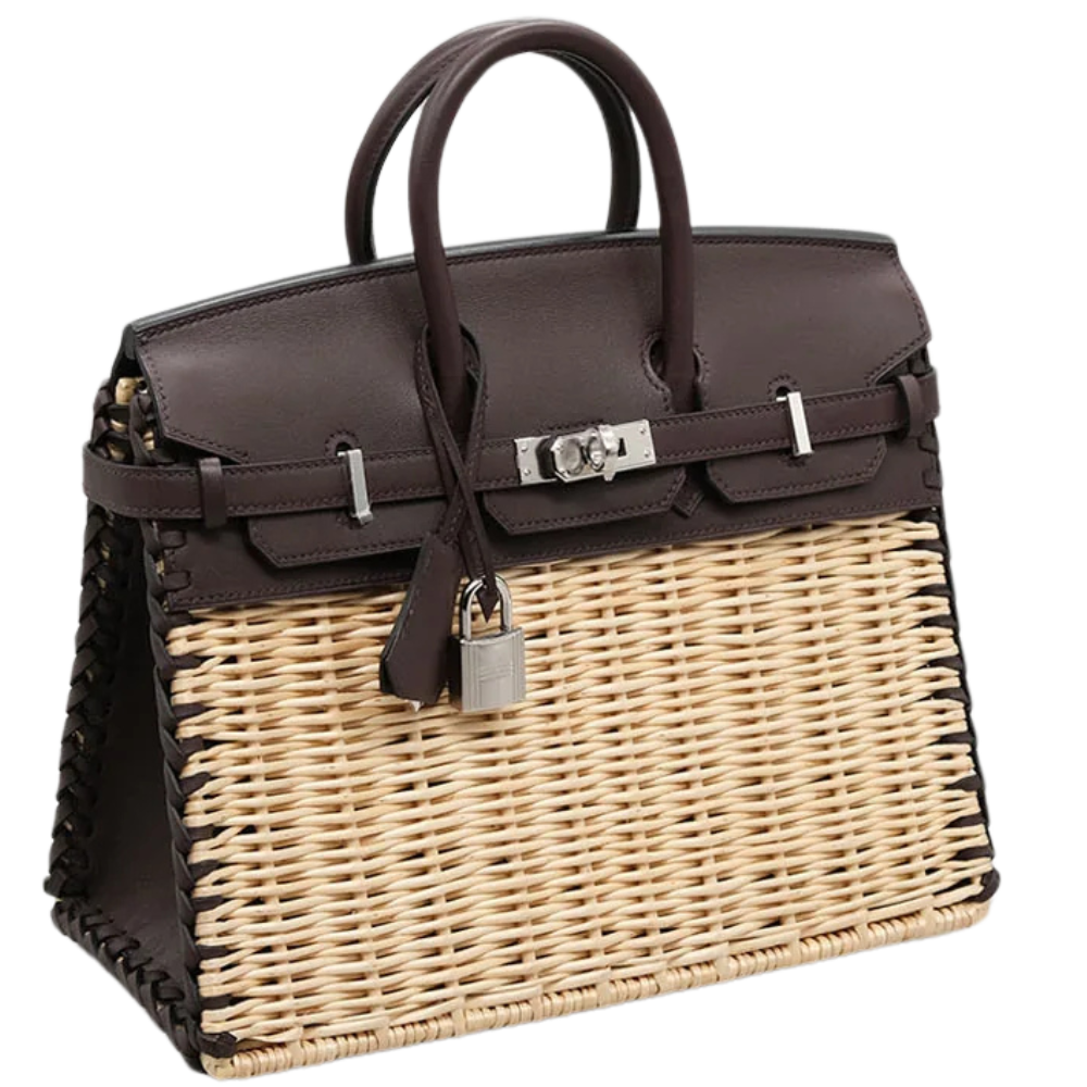 Hermès Birkin 25 Picnic in Rouge Sellier leather, side view