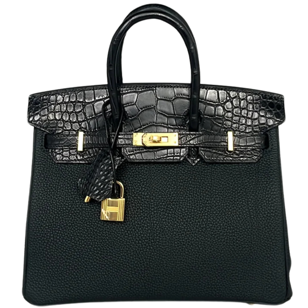 Birkin 25 Touch Black Matte Alligator