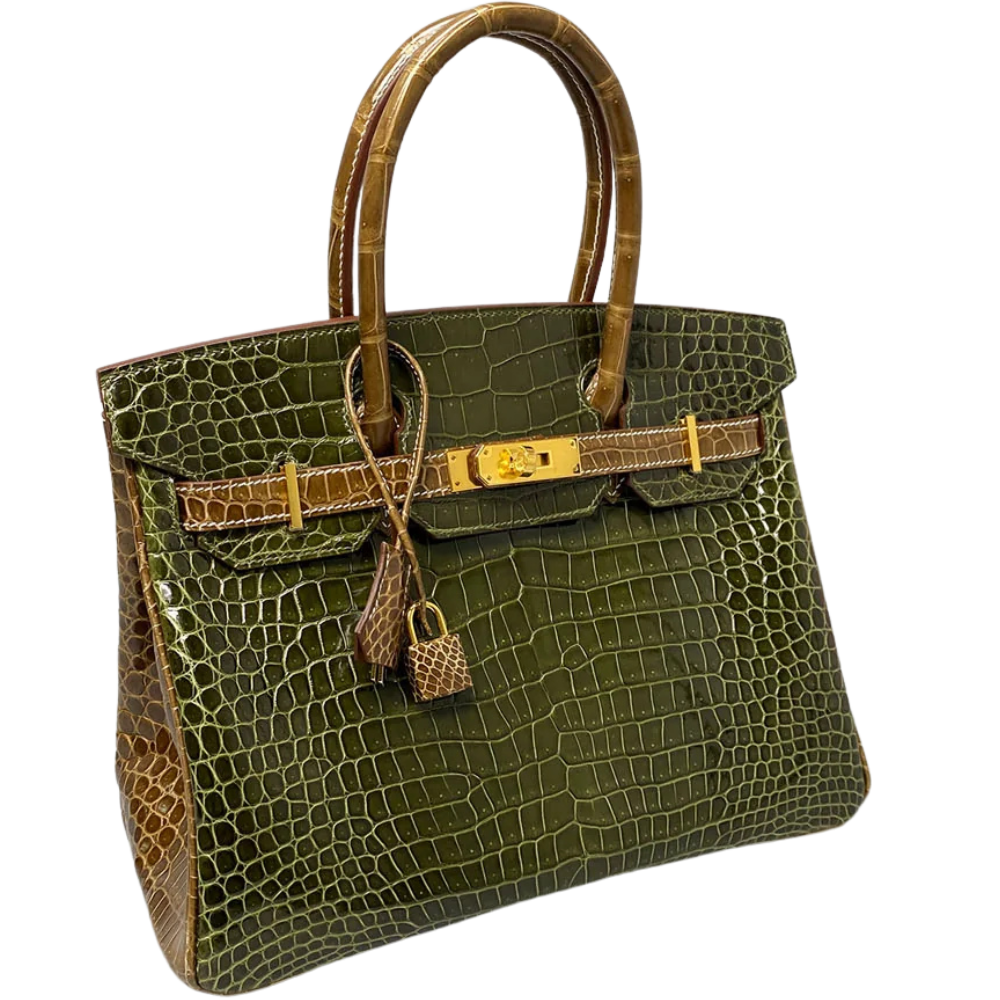 Birkin 30 Vert Veronaise / Ficelle