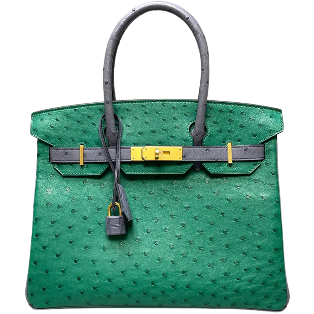 Birkin 30 Vert Vertigo/ Gris Agate
