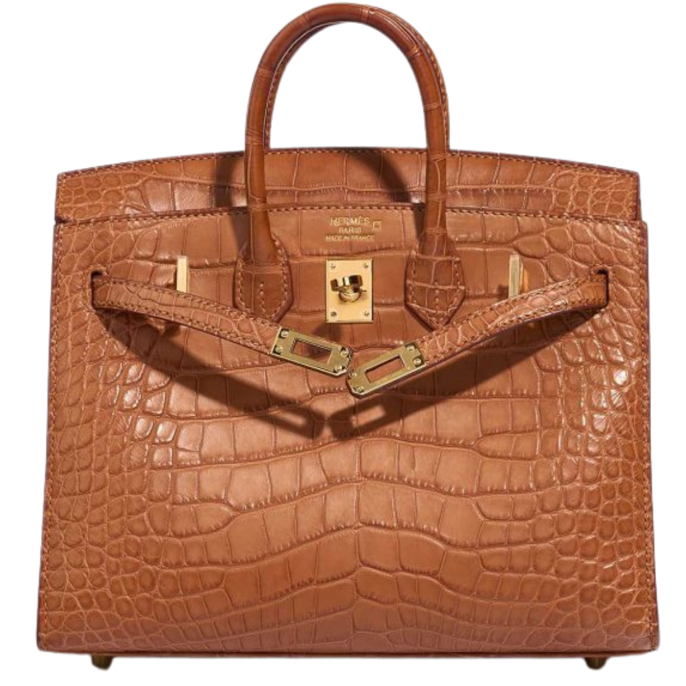 Birkin 25 Gold Matte Alligator