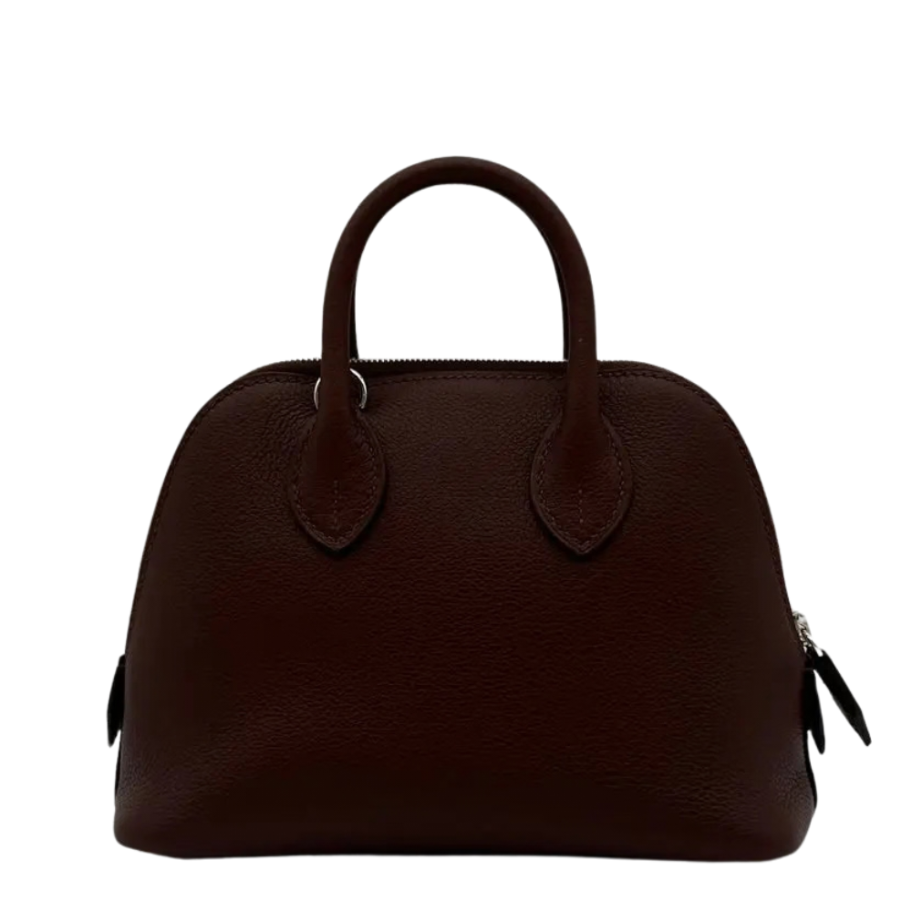 Hermes Mini Bolide Rouge Sellier Chamkila back view