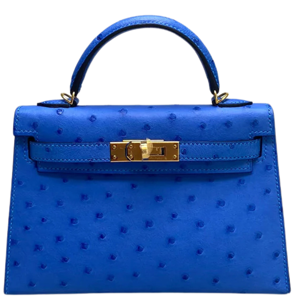 Kelly 20 Blue Hydra Ostrich