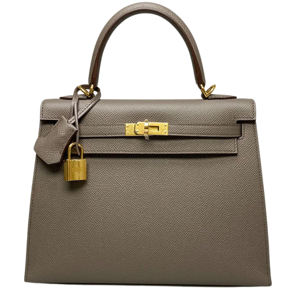 Kelly 25 Sellier Etain