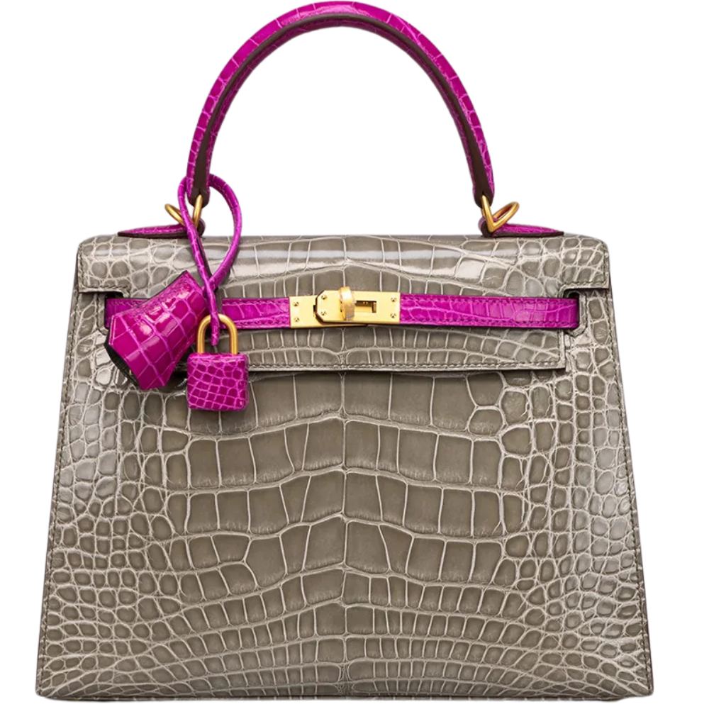 Kelly 25 Gris Tourterelle / Rose Scheherazade