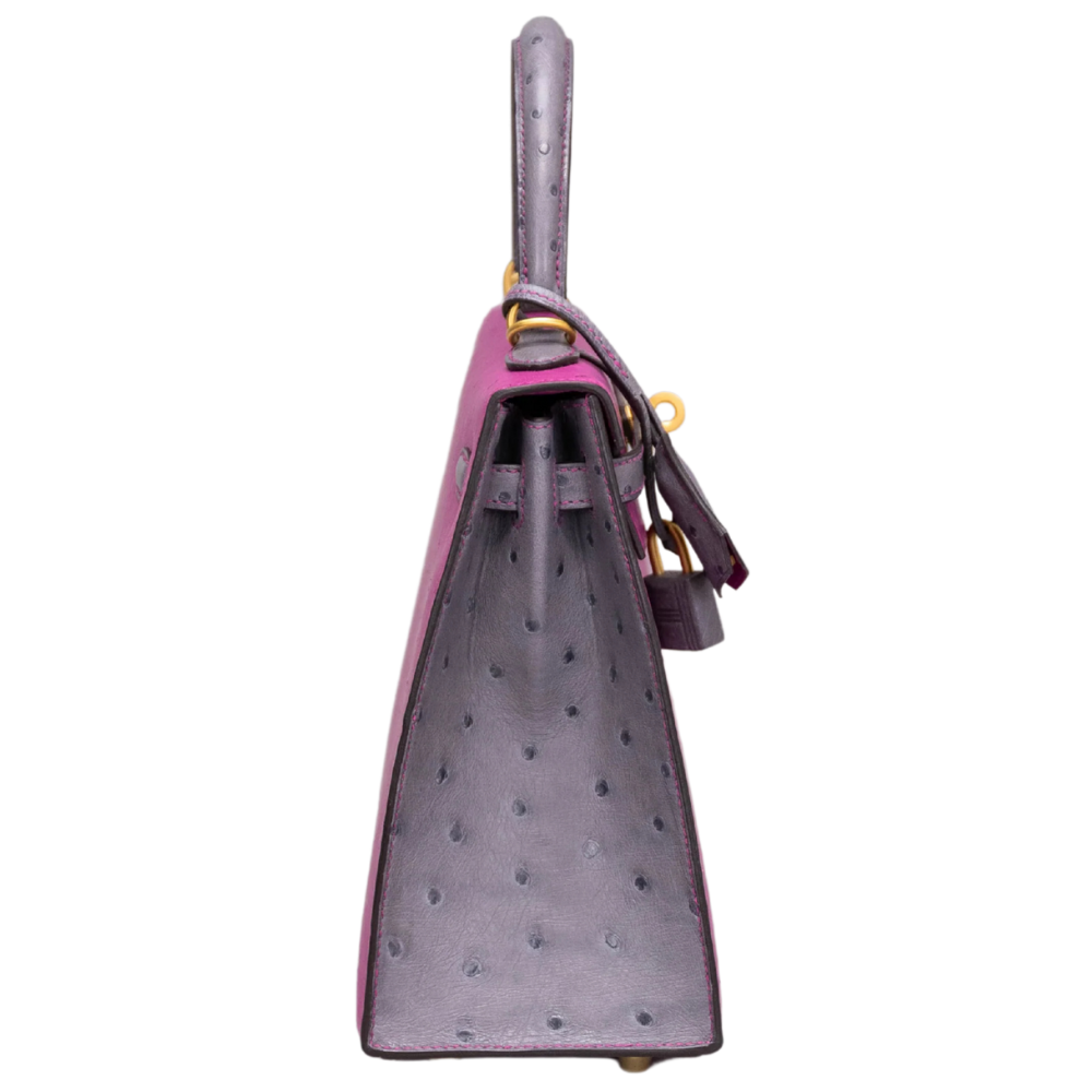 Kelly 25 Rose Pourpre/ Gris Agate