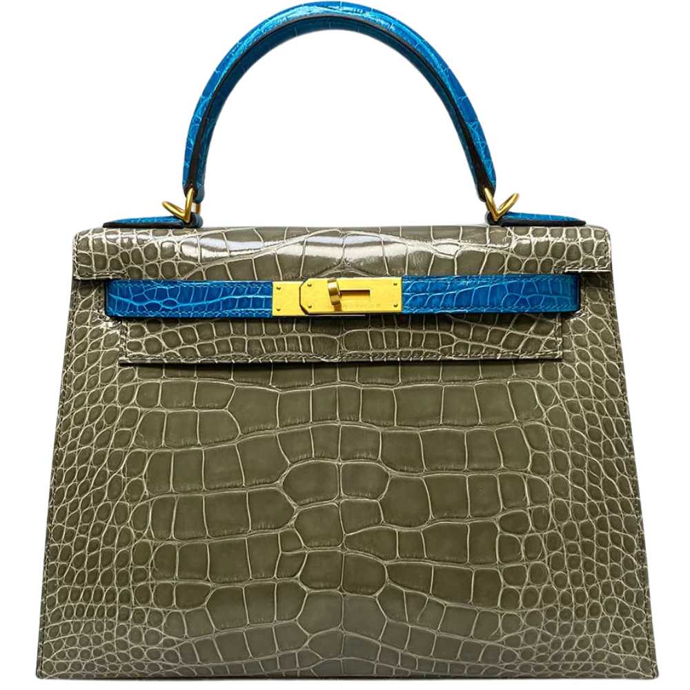 Kelly 28 Gris Tourtelle/ Blue Izmir