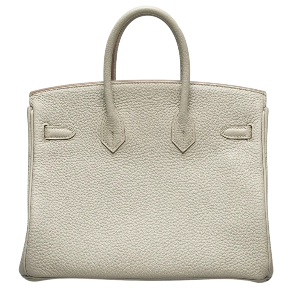 Hermès Birkin 25 handbag in Togo leather, Beton color, elegant and spacious