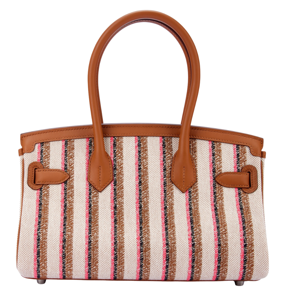Birkin Shoulder Gold/Ecru/Black/Rose Pop