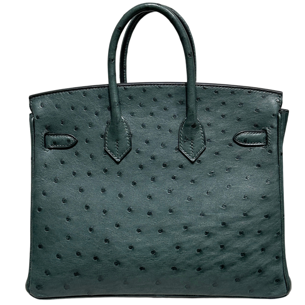 Birkin 25 Vert Foncé Ostrich