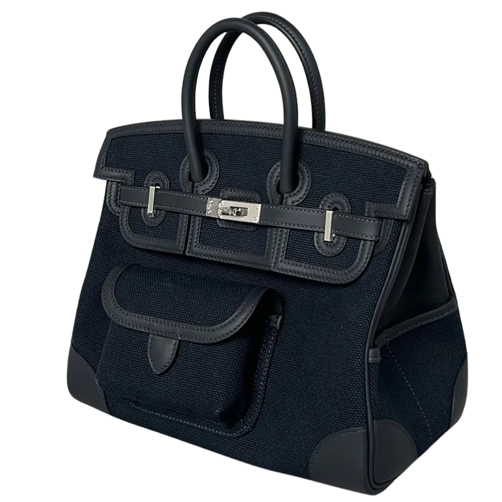 Birkin 25 Cargo Bleu Marine / Black