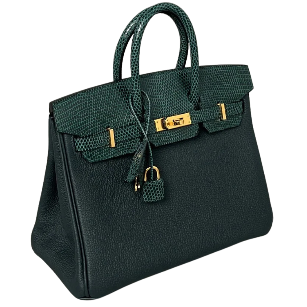 Birkin 25 Touch Vert Rousseau / Vert Cypress