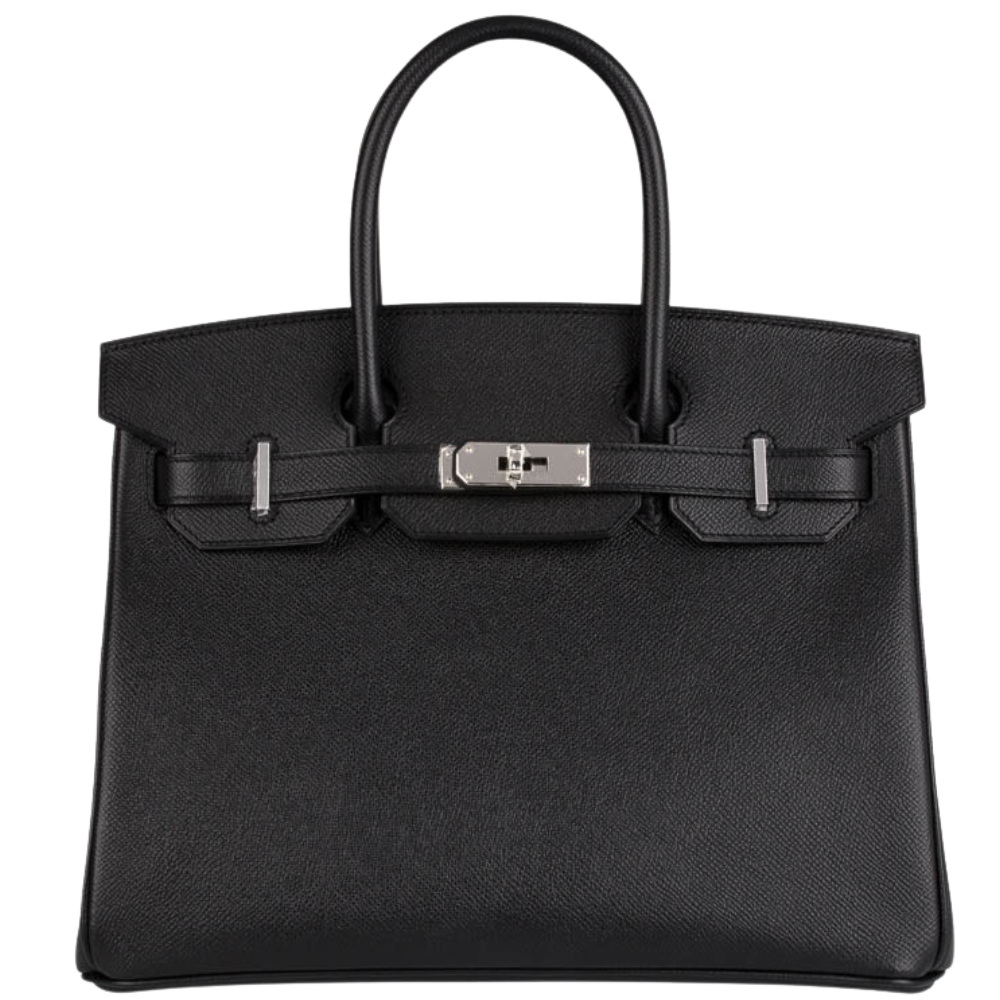 Birkin 30 Black Epsom