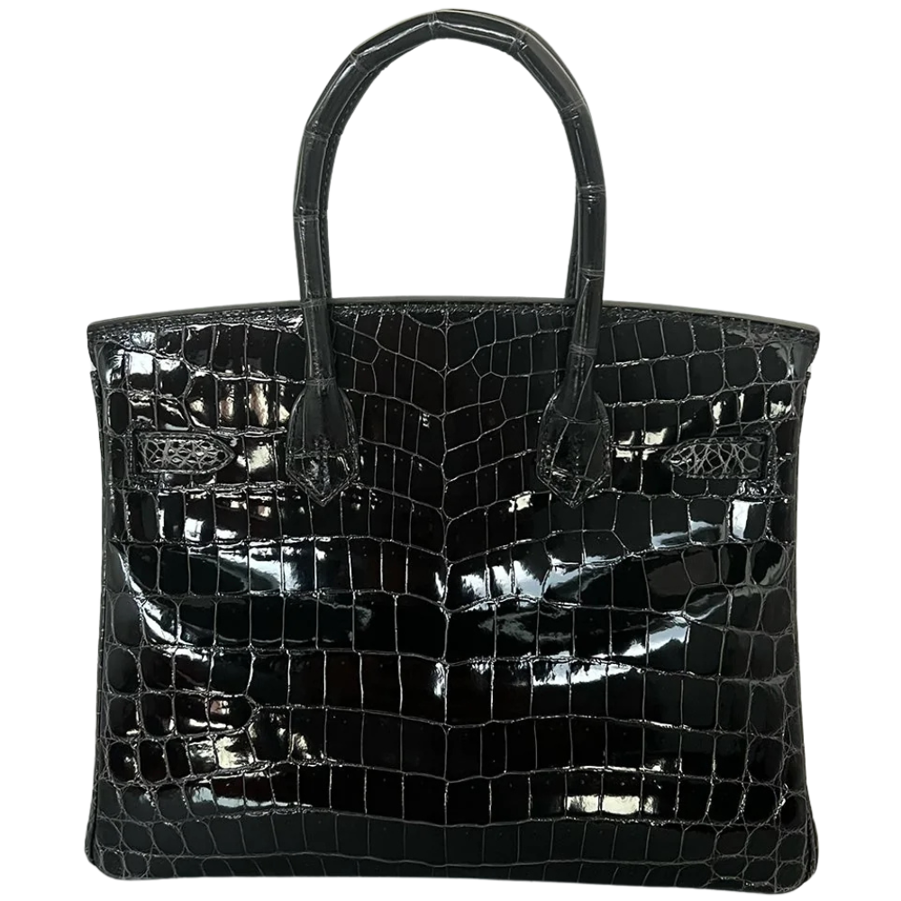 Birkin 30 Graphite Shiny Niloticus