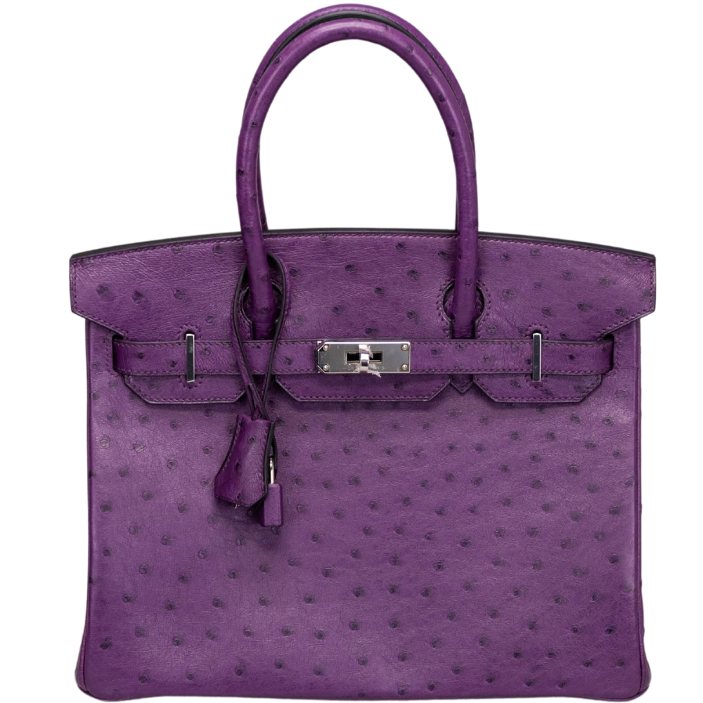 Birkin 30 Ostrich Violet