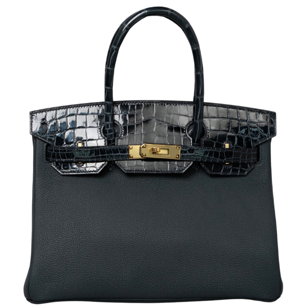 Birkin 30 Touch Vert Cypress