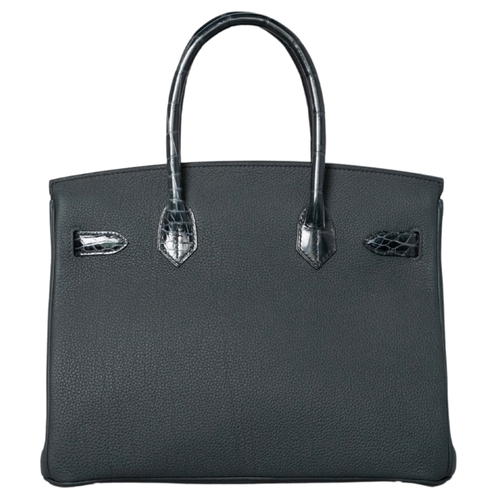 Birkin 30 Touch Vert Cypress