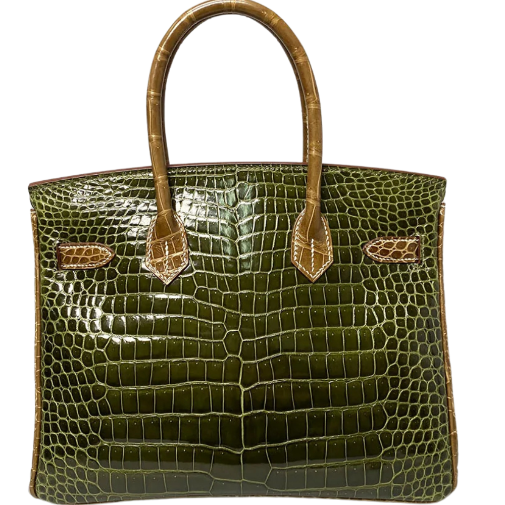 Birkin 30 Vert Veronaise / Ficelle