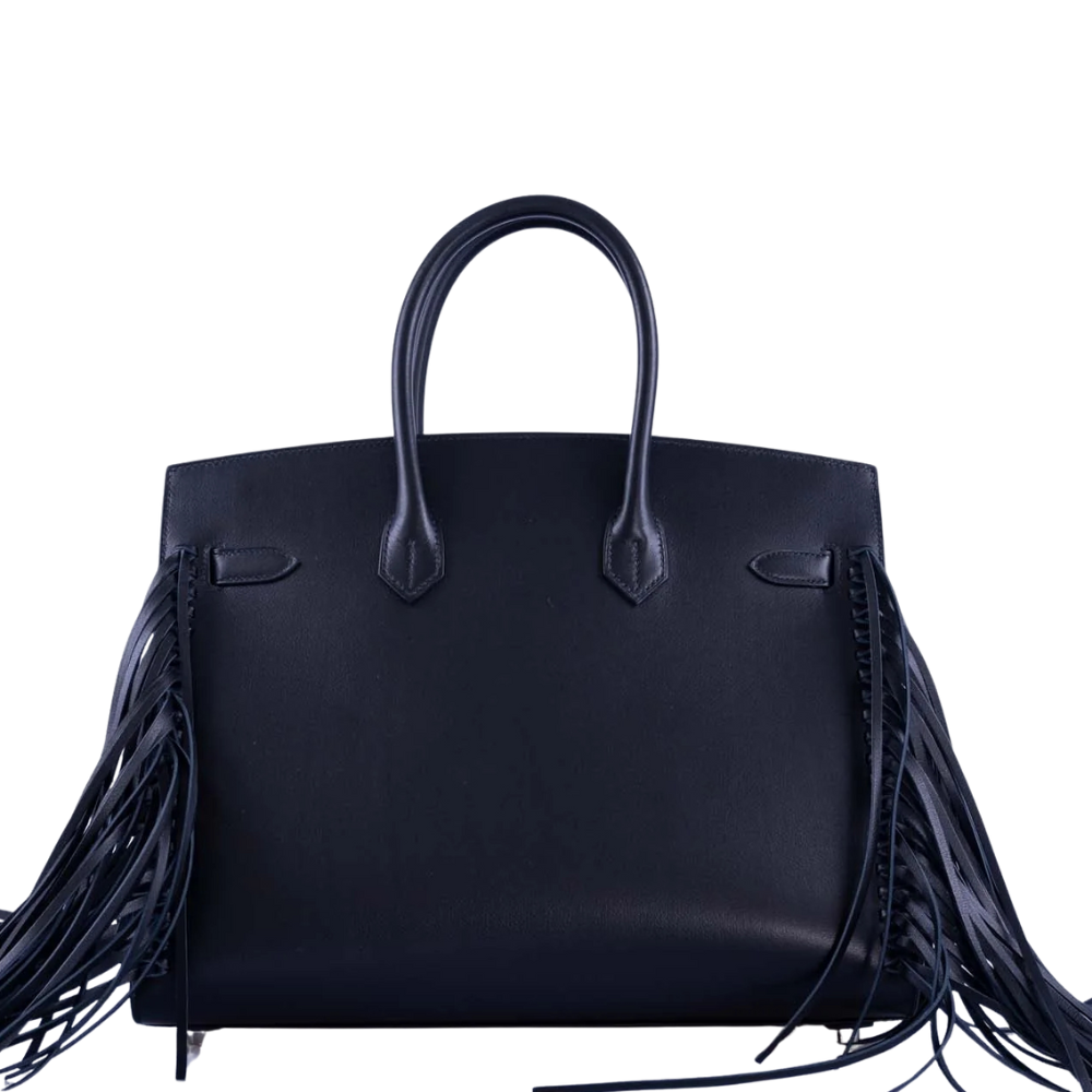 Birkin 35cm Black Anate Fringe