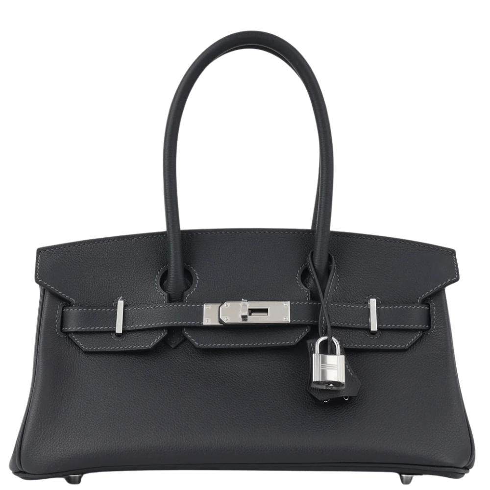Hermès Birkin Shoulder in Caban Evercolor leather, front view