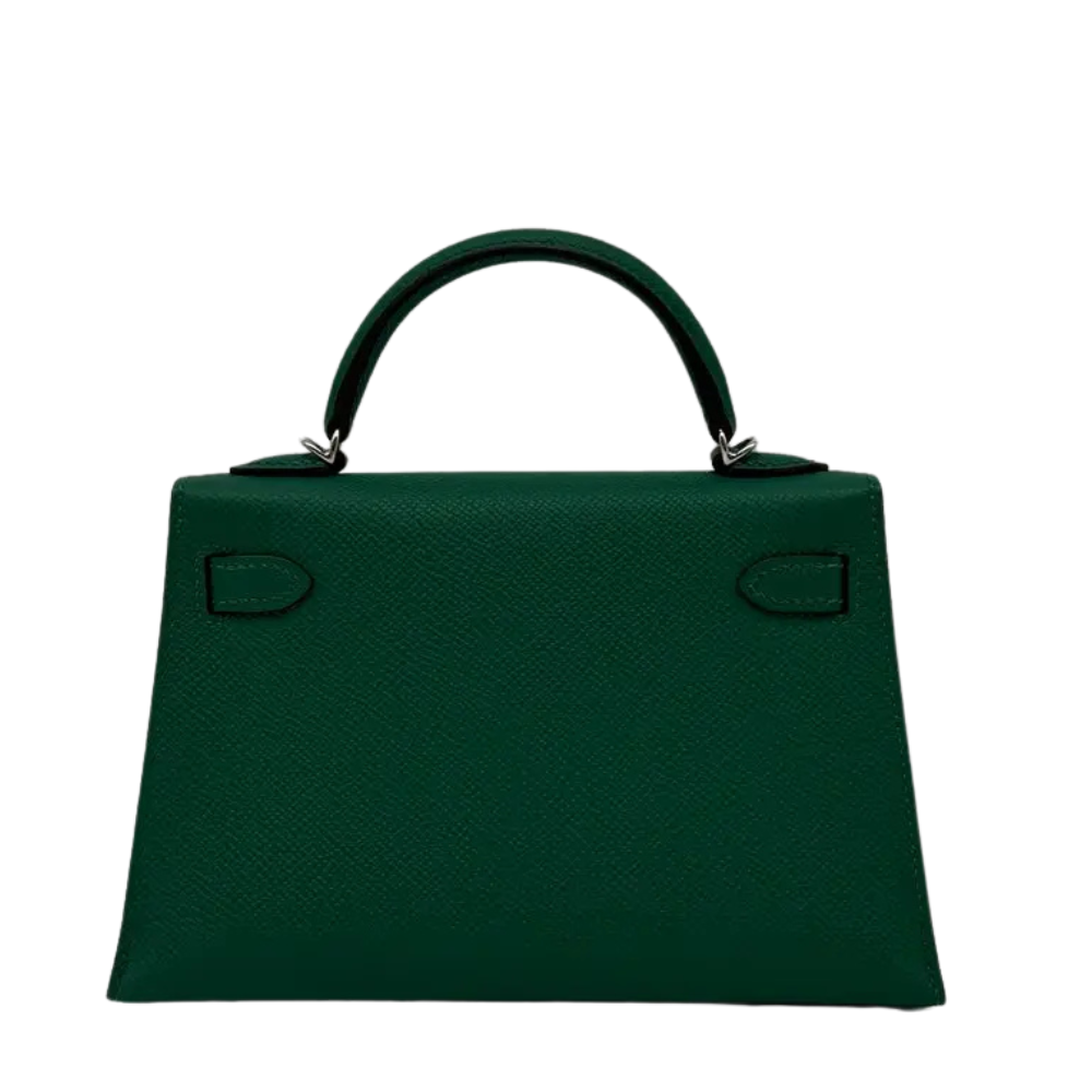 Hermes Kelly 20 Vert Vertigo Epsom leather back view