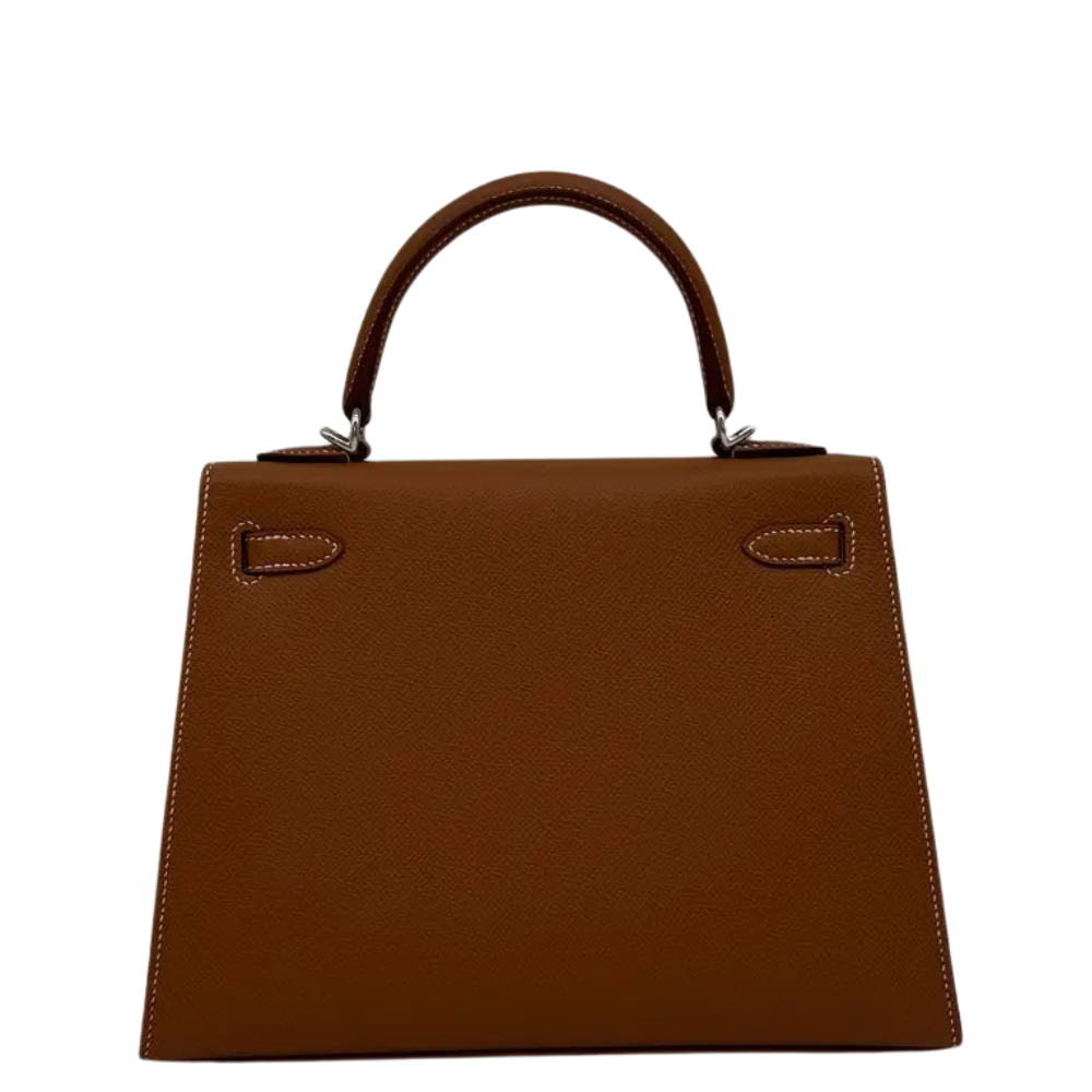 Hermes Kelly 25 Gold Epsom leather back view