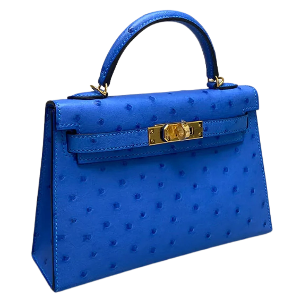 Kelly 20 Blue Hydra Ostrich