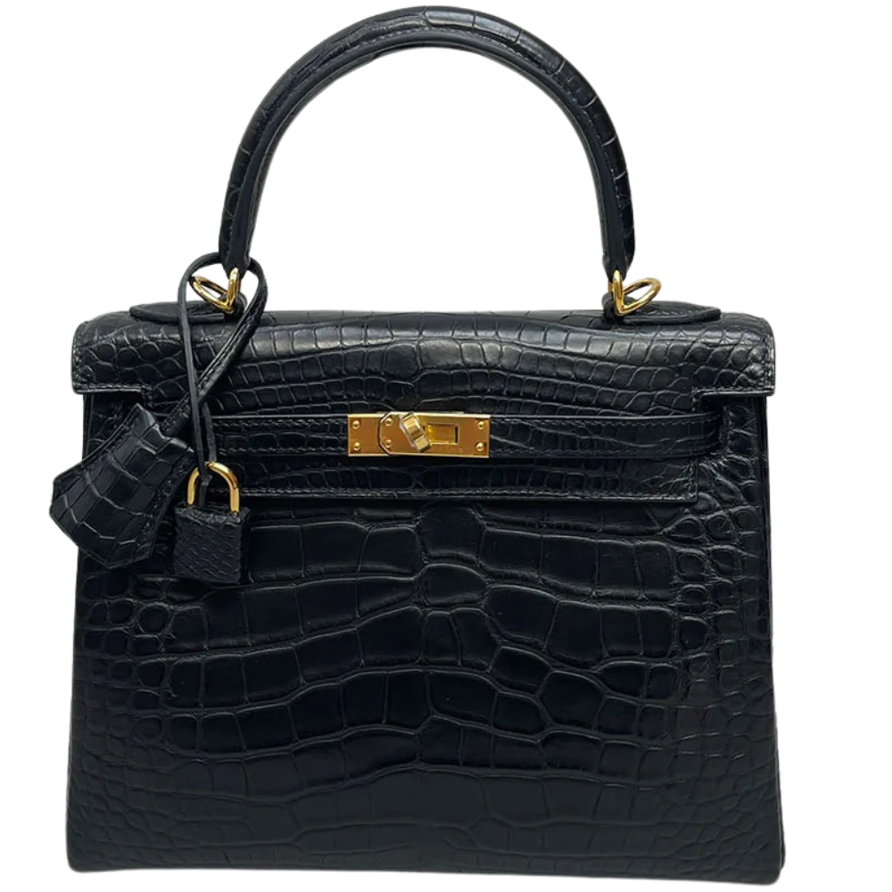 Kelly 25 Black Matte Alligator