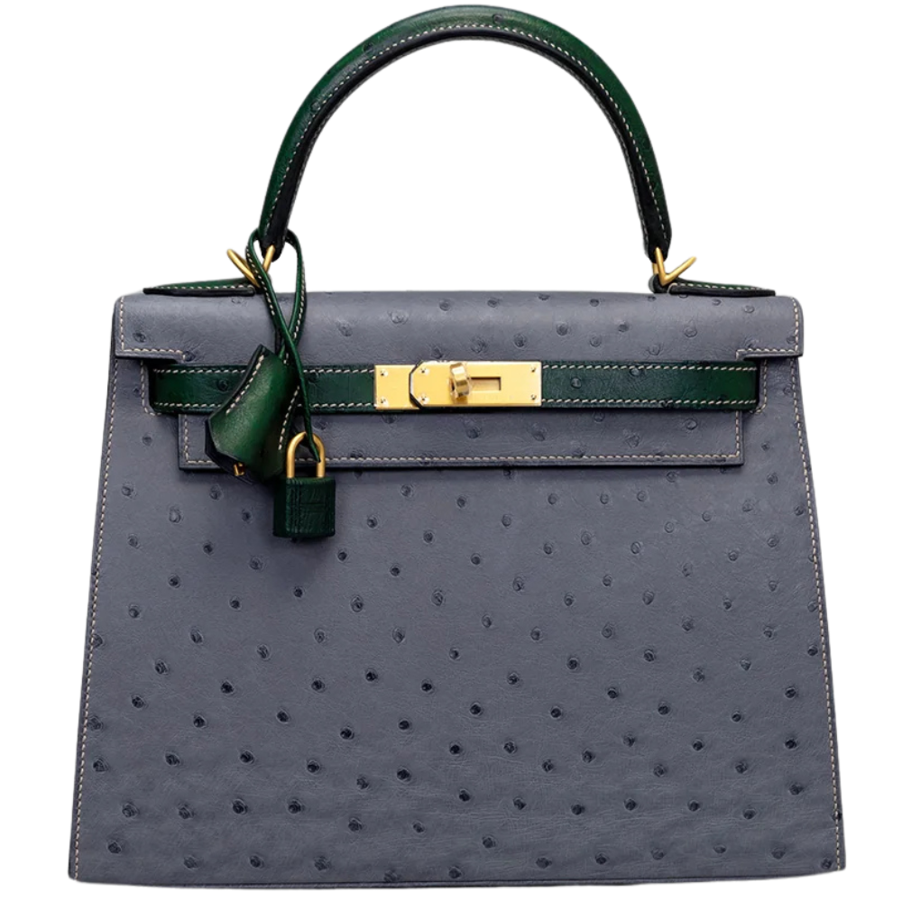 Kelly 25 Gris Agate Vert