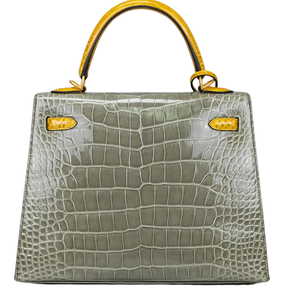 Kelly 25 Gris Tourtelle / jaune ambre