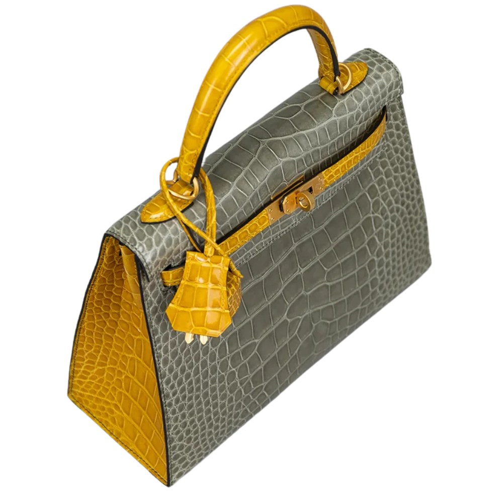 Kelly 25 Gris Tourtelle / jaune ambre