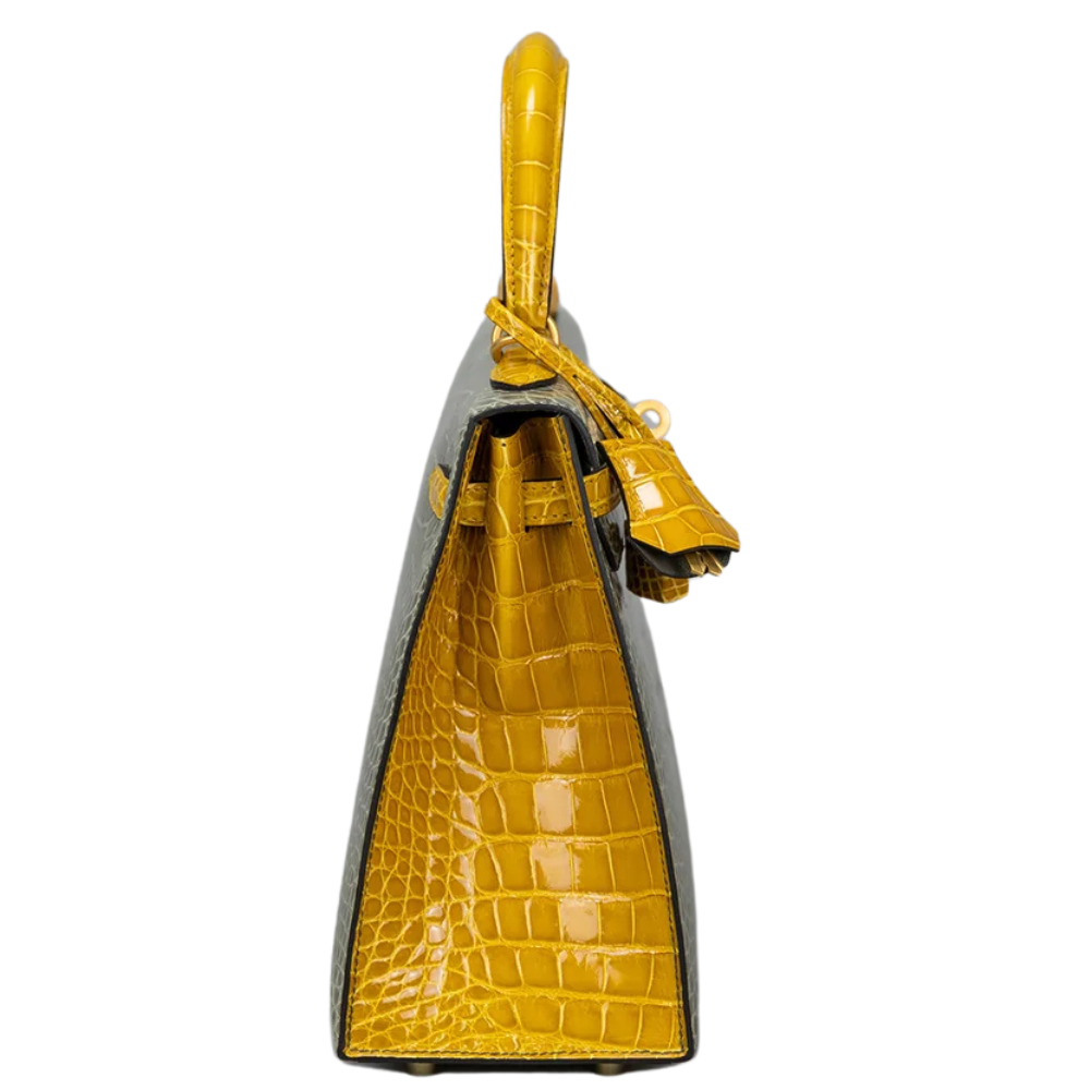 Kelly 25 Gris Tourtelle / jaune ambre