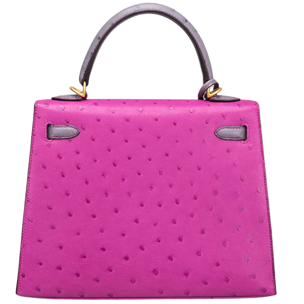 Kelly 25 Rose Pourpre/ Gris Agate