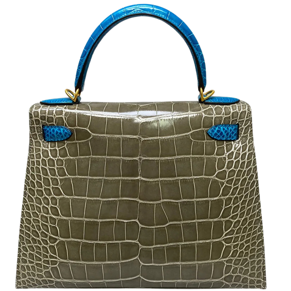 Kelly 28 Gris Tourtelle/ Blue Izmir
